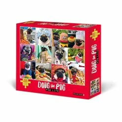 Coupon 💯 Doug the Pug Pug Life 1,000 Piece Jigsaw Puzzle by Willow Creek Press ⭐