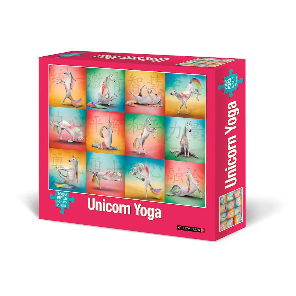 Best Pirce 👍 Unicorn Yoga 1,000 Piece Puzzle by Willow Creek Press 😍 1 Best Pirce 👍 Unicorn Yoga 1,000 Piece Puzzle by Willow Creek Press 😍