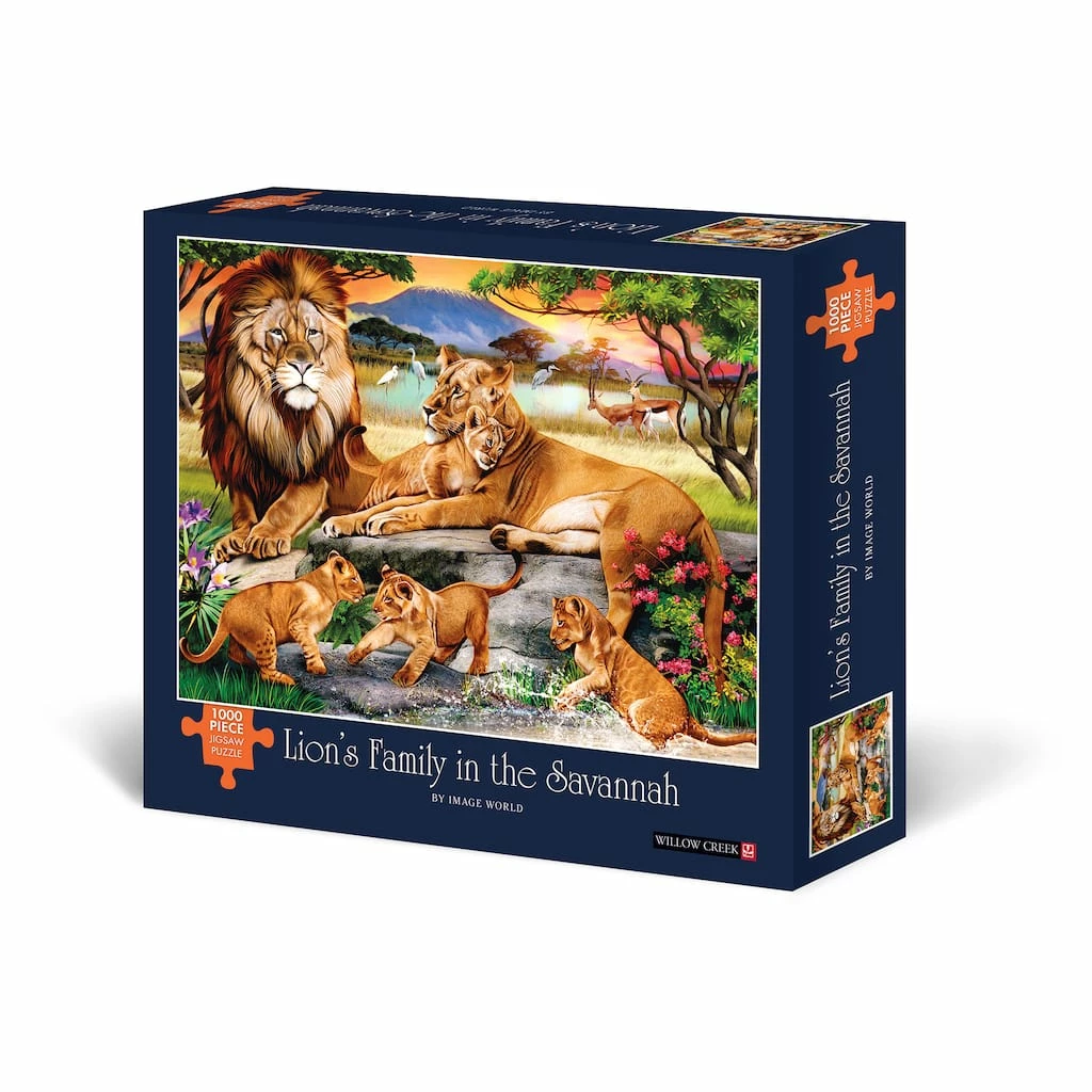 Best Pirce ⭐ Lion's Family in the Savannah 1,000 Piece Puzzle by Willow Creek Press ✨ 1 Best Pirce ⭐ Lion's Family in the Savannah 1,000 Piece Puzzle by Willow Creek Press ✨