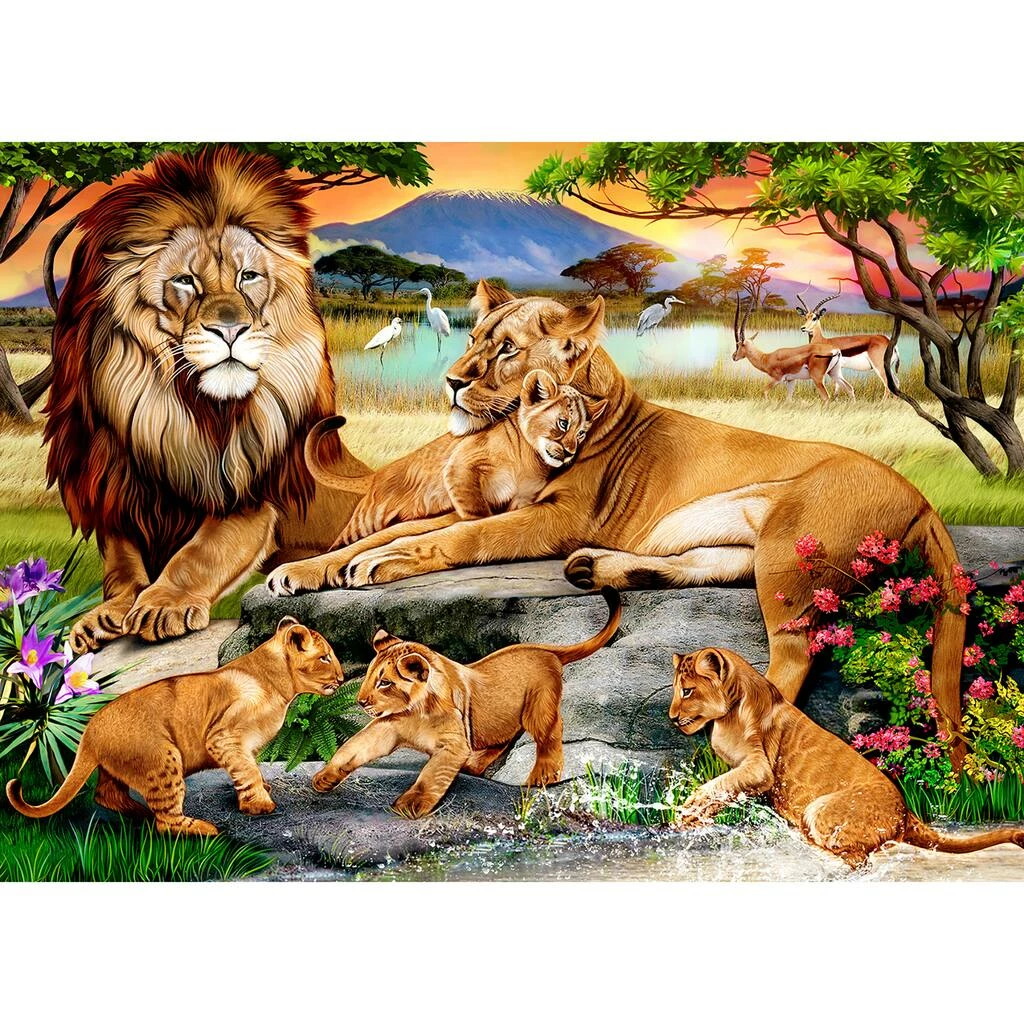 Best Pirce ⭐ Lion's Family in the Savannah 1,000 Piece Puzzle by Willow Creek Press ✨ 2 Best Pirce ⭐ Lion's Family in the Savannah 1,000 Piece Puzzle by Willow Creek Press ✨ - Image 2