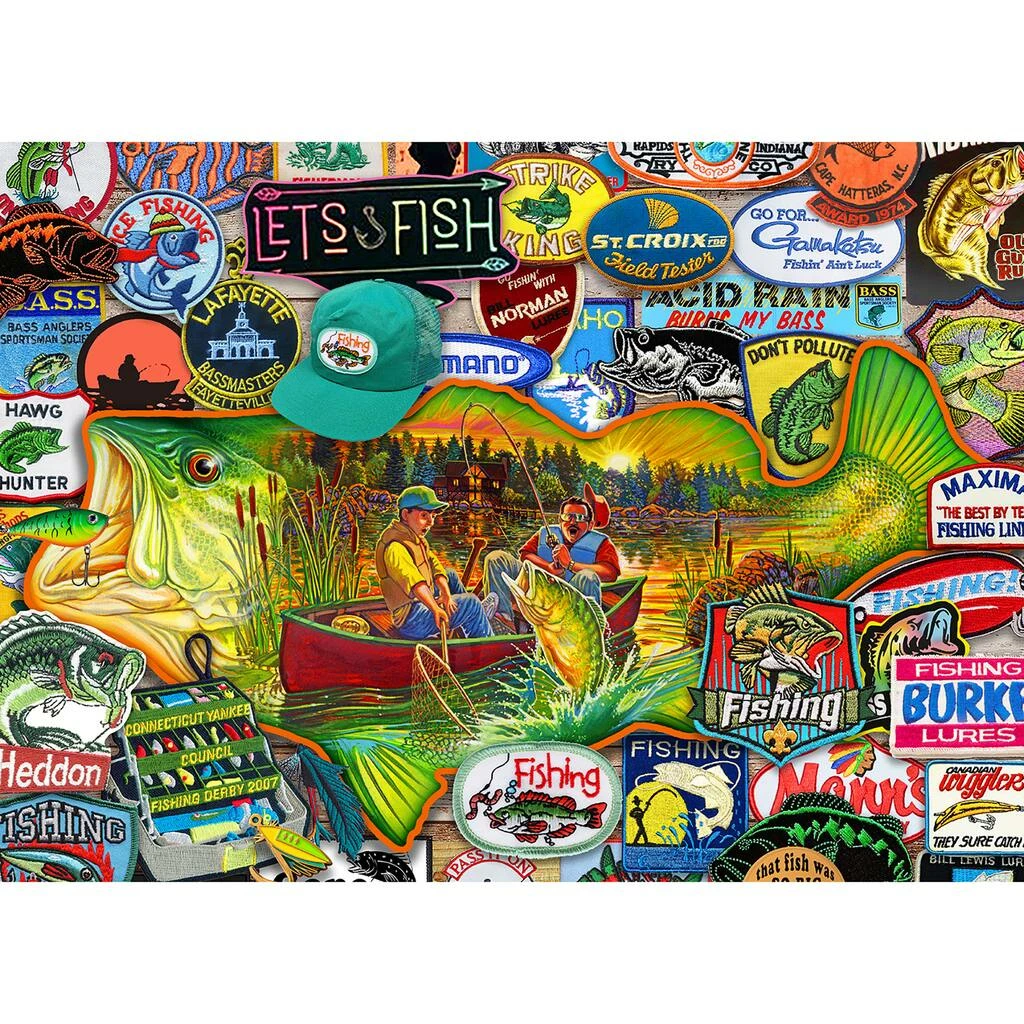 Top 10 👍 Let's Fish 1,000 Piece Puzzle by Willow Creek Press 🎉 2 Top 10 👍 Let's Fish 1,000 Piece Puzzle by Willow Creek Press 🎉 - Image 2