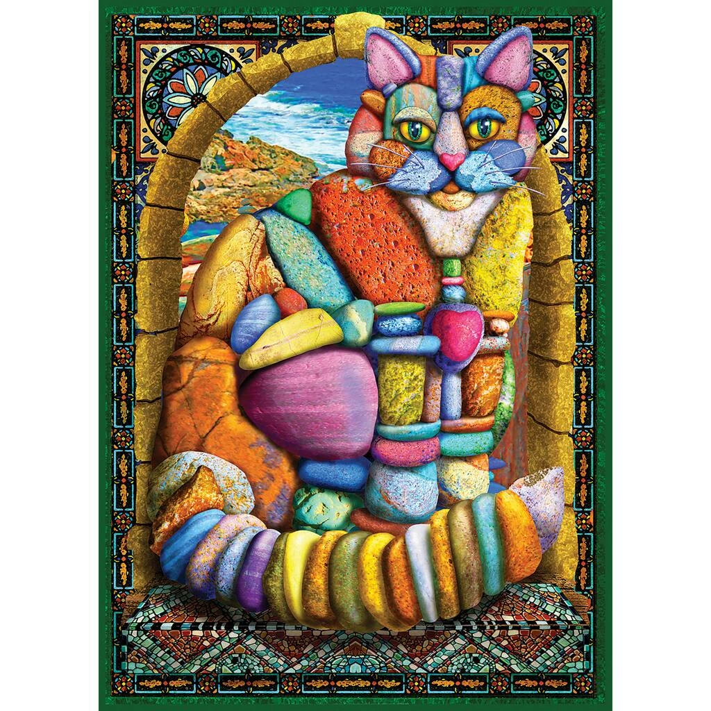 Best Pirce ⌛ Cairn Stone Cat 1,000 Piece Puzzle by Willow Creek Press ⭐ 2 Best Pirce ⌛ Cairn Stone Cat 1,000 Piece Puzzle by Willow Creek Press ⭐ - Image 2