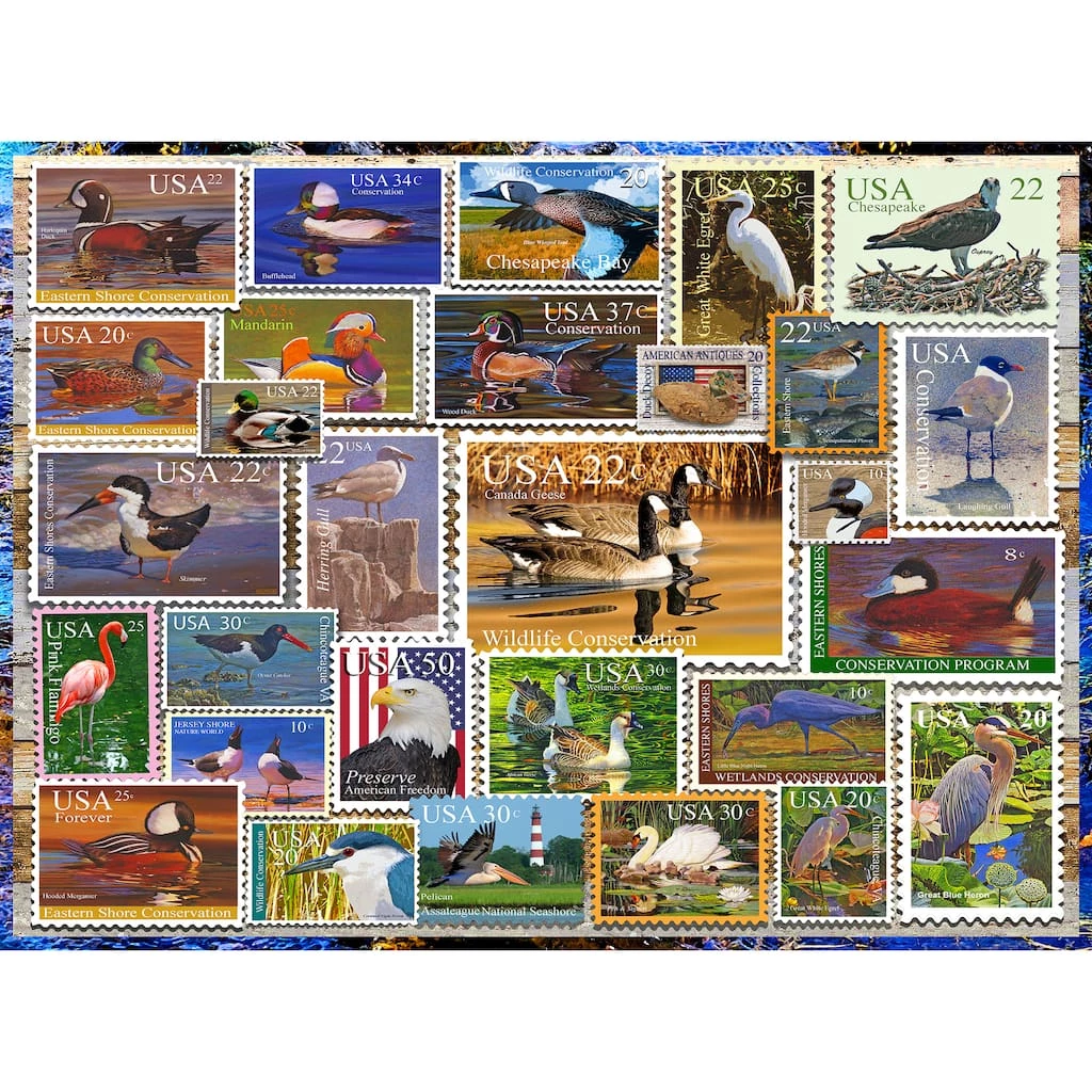 Best deal ๐ฅ Birds of Our Shores Stamps 1,000 Piece Puzzle by Willow Creek Press ๐งจ 2 Best deal ๐ฅ Birds of Our Shores Stamps 1,000 Piece Puzzle by Willow Creek Press ๐งจ - Image 2