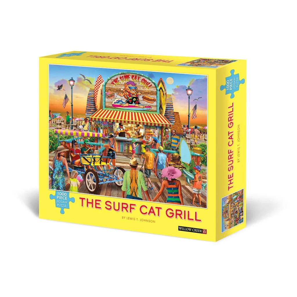 Best Pirce ✔️ The Surf Cat Grill 1,000 Piece Puzzle by Willow Creek Press 🎁 1 Best Pirce ✔️ The Surf Cat Grill 1,000 Piece Puzzle by Willow Creek Press 🎁