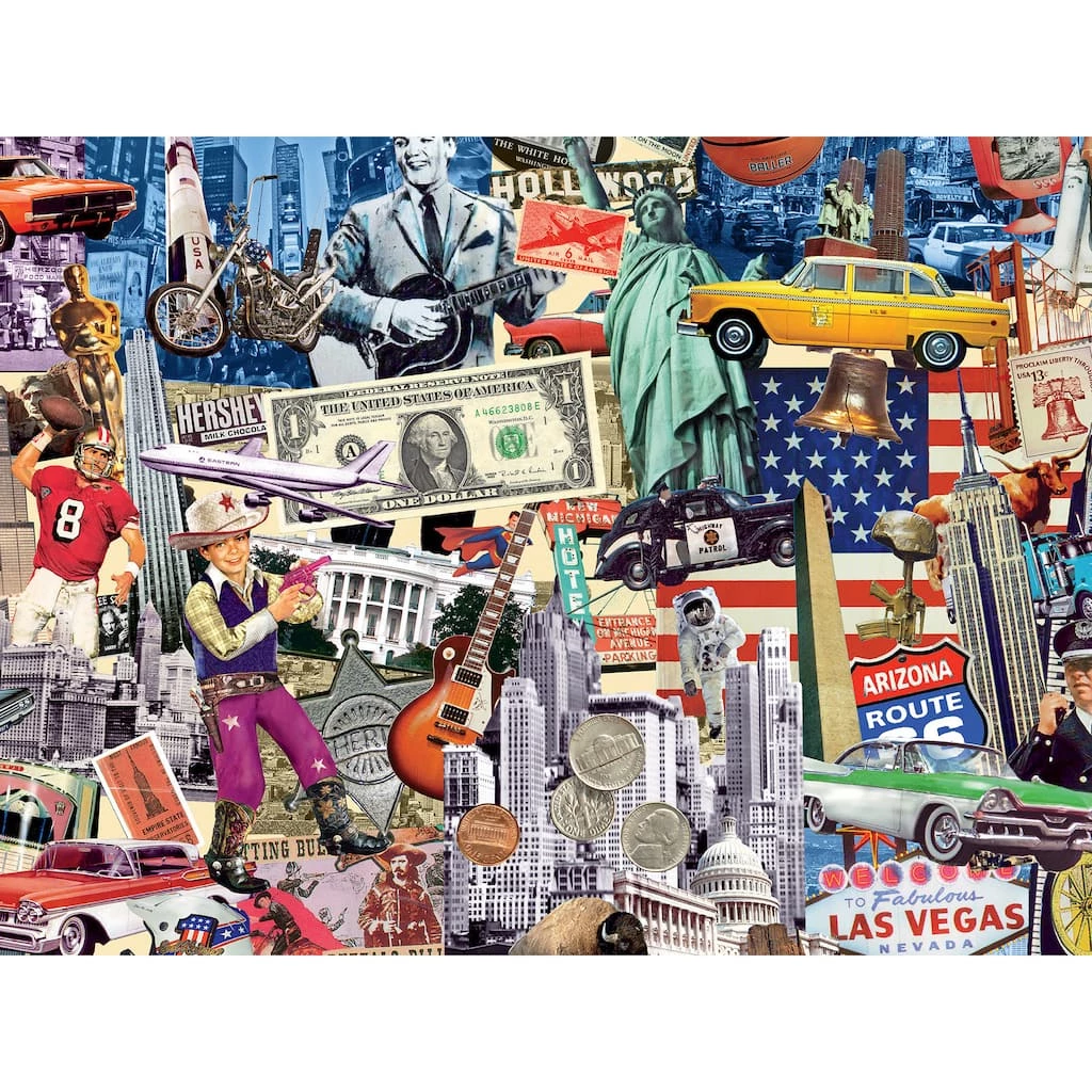 Outlet 👏 Americana 500 Piece Puzzle by Willow Creek Press ⌛ 2 Outlet 👏 Americana 500 Piece Puzzle by Willow Creek Press ⌛ - Image 2