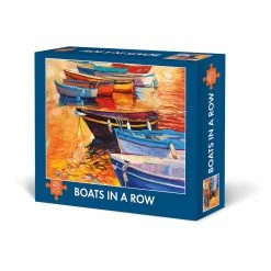 Discount 😀 Boats in a Row 500 Piece Puzzle by Willow Creek Press ✔️