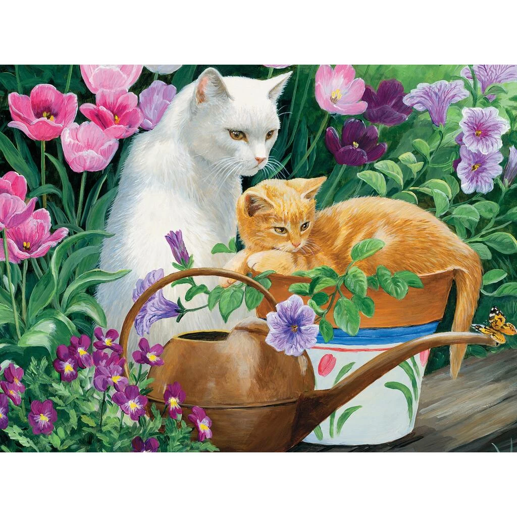 Best Sale 🔔 Cat Picnic 500 Piece Puzzle by Willow Creek Press 🤩 2 Best Sale 🔔 Cat Picnic 500 Piece Puzzle by Willow Creek Press 🤩 - Image 2