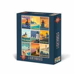 Coupon 😉 Lighthouses by Anderson Design Group 1,000 Piece Jigsaw Puzzle by Willow Creek Press 🔥