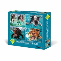 Hot Sale 😍 Underwater 🐶 Dogs: Ruff Water 1,000 Piece Jigsaw Puzzle by Willow Creek Press 💯