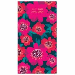 Promo ๐ Pink Floral 2022-2024 Two-Year Pocket Academic Planner by Willow Creek Press โค๏ธ