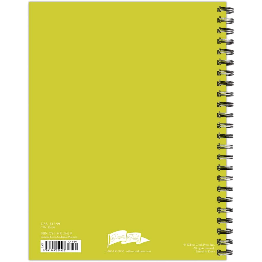Cheap ✔️ Painted Dots 2022-2023 Softcover Academic Weekly Planner by Willow Creek Press 👍 6 Cheap ✔️ Painted Dots 2022-2023 Softcover Academic Weekly Planner by Willow Creek Press 👍 - Image 6