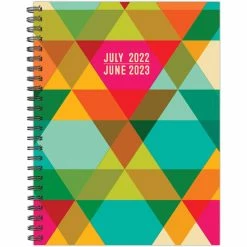 Brand new 🌟 Multicolor Geometric 2022-2023 Softcover Academic Weekly Planner by Willow Creek Press 😉