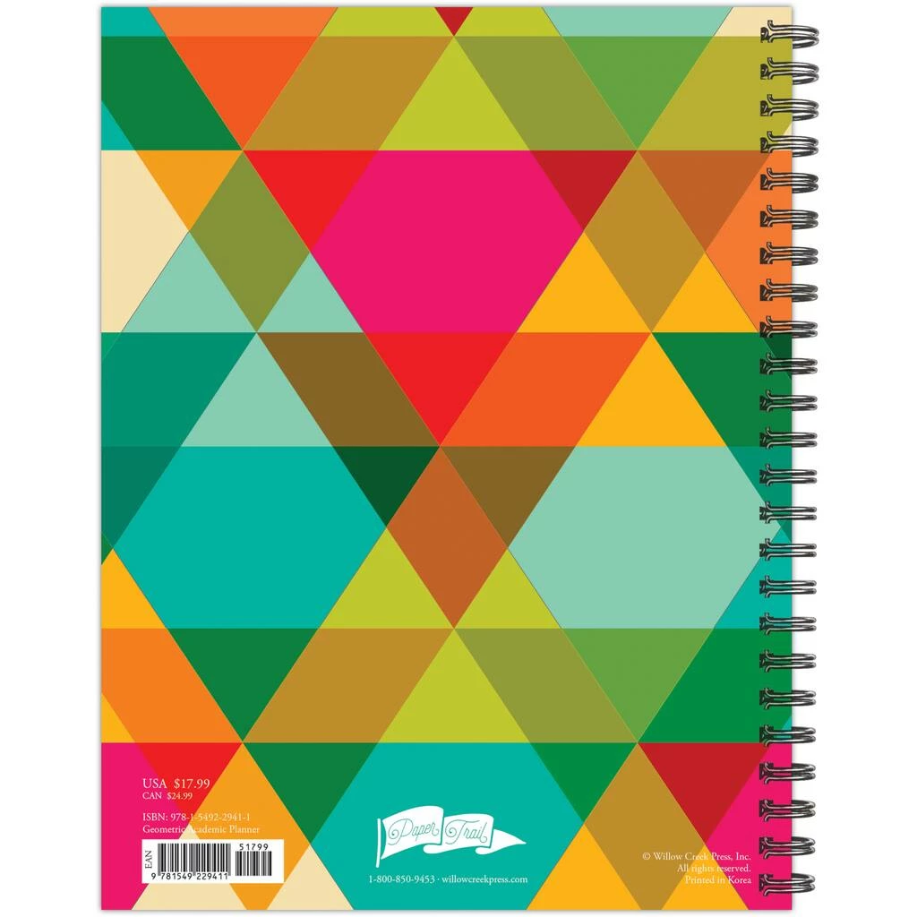 Brand new ๐ Multicolor Geometric 2022-2023 Softcover Academic Weekly Planner by Willow Creek Press ๐ 6 Brand new ๐ Multicolor Geometric 2022-2023 Softcover Academic Weekly Planner by Willow Creek Press ๐ - Image 6