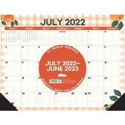 Brand new ✔️ 2022-2023 Fruited Academic Monthly Desk Pad Calendar by Willow Creek Press ⌛