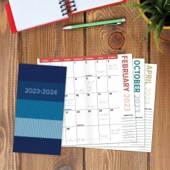 Discount 🔥 2023-2024 Blue Stripe 2-Year Pocket Planner by Willow Creek Press 🤩
