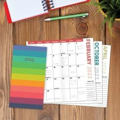 Outlet 🛒 2023-2024 Rainbow Row 2-Year Pocket Planner by Willow Creek Press 🤩