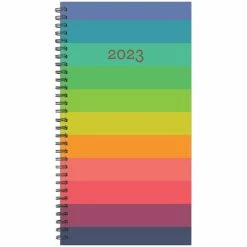 Cheapest 🔥 2023 Small Rainbow Row Spiral Softcover Planner by Willow Creek Press 🎉