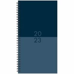 Promo ๐ 2023 Small Navy Duotone Spiral Softcover Planner by Willow Creek Press โจ