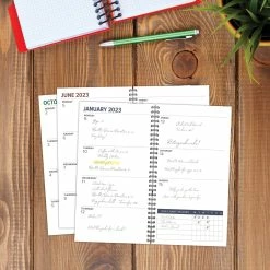 Promo 😉 2023 Small Navy Duotone Spiral Softcover Planner by Willow Creek Press ✨ -Cheap Willow Creek Press Store D668869S 3