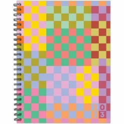 Promo 😀 2023 Colorful Checkerboard Softcover Weekly Planner by Willow Creek Press 🎉 -Cheap Willow Creek Press Store D668876S 6