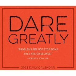 Budget 👍 2023 Dare Greatly Box Calendar by Willow Creek Press 🎁 -Cheap Willow Creek Press Store D669841S 5