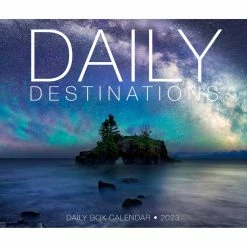 Outlet ⌛ 2023 Daily Destinations Box Calendar by Willow Creek Press 💯 -Cheap Willow Creek Press Store D669842S 5