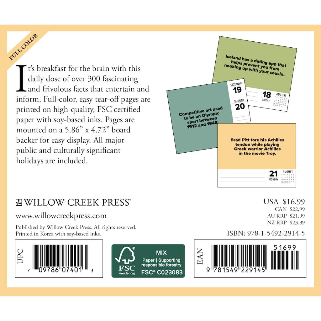 Best reviews of π 2023 Today I Learned (TIL) Box Calendar by Willow Creek Press βοΈ 2 Best reviews of π 2023 Today I Learned (TIL) Box Calendar by Willow Creek Press βοΈ - Image 2