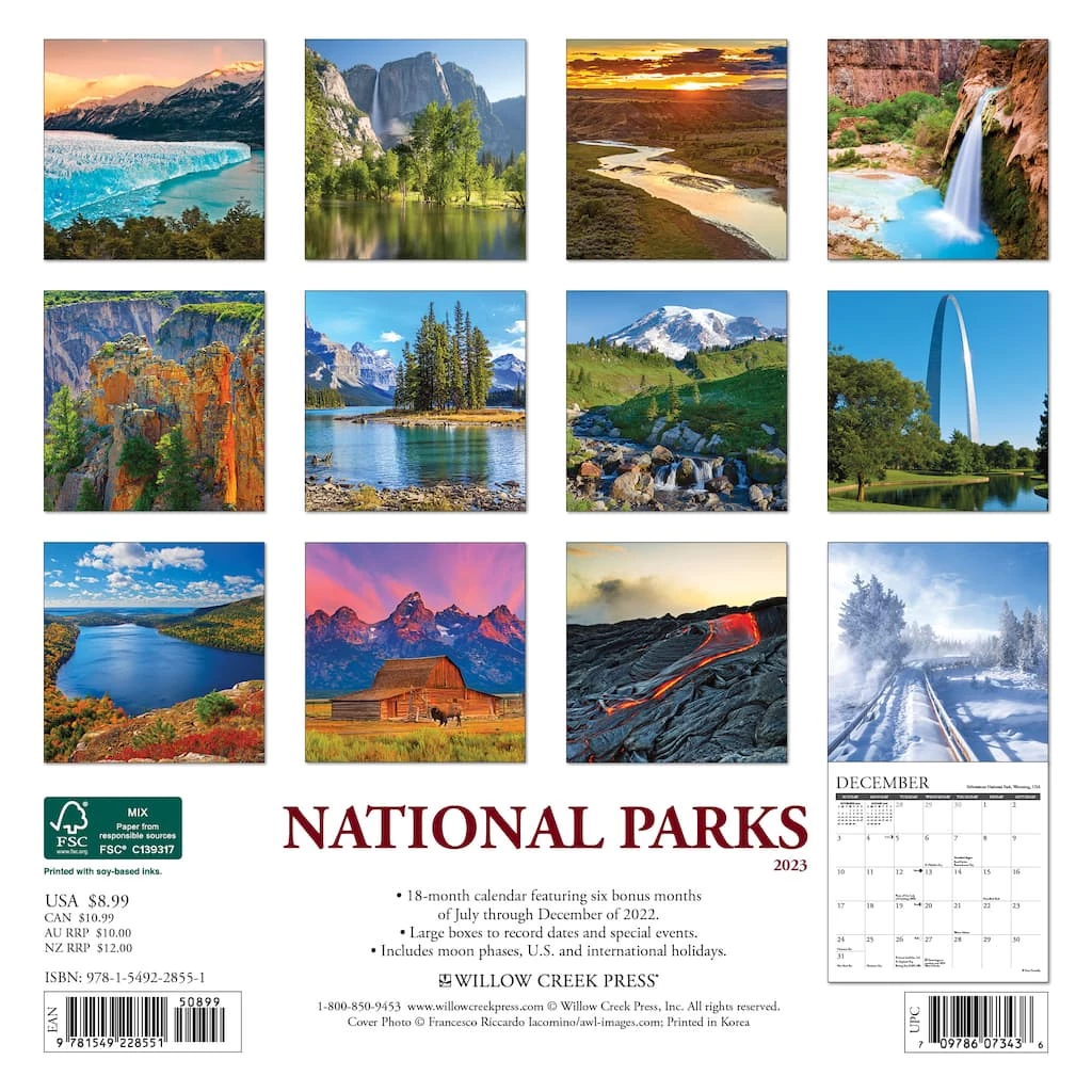 Discount ๐งจ 2023 National Parks Mini Wall Calendar by Willow Creek Press ๐ฏ 2 Discount ๐งจ 2023 National Parks Mini Wall Calendar by Willow Creek Press ๐ฏ - Image 2
