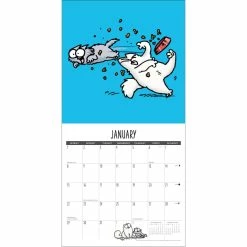 Discount 😍 2023 Simon's Cat Mini Wall Calendar by Willow Creek Press 🥰 -Cheap Willow Creek Press Store D669907S 3