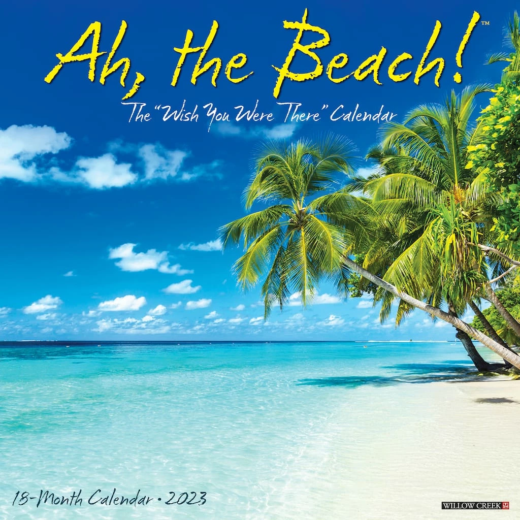 Outlet 🎁 2023 Ah, The Beach! Wall Calendar by Willow Creek Press 💯 1 Outlet 🎁 2023 Ah, The Beach! Wall Calendar by Willow Creek Press 💯