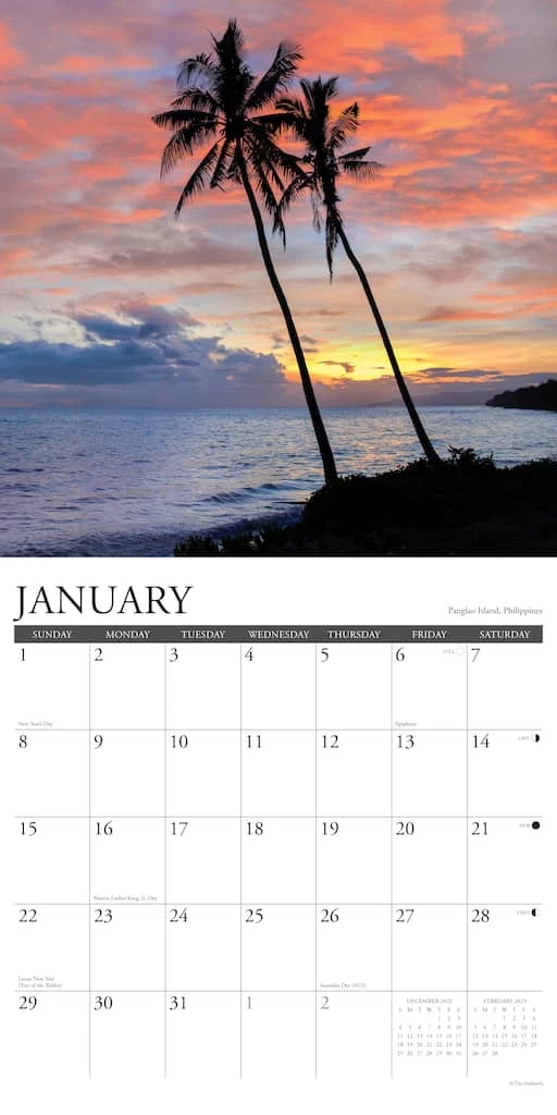 Outlet 🎁 2023 Ah, The Beach! Wall Calendar by Willow Creek Press 💯 3 Outlet 🎁 2023 Ah, The Beach! Wall Calendar by Willow Creek Press 💯 - Image 3