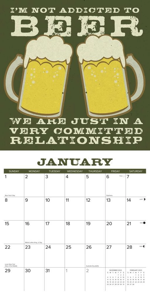 Hot Sale ๐ 2023 Beer Through Years Wall Calendar by Willow Creek Press ๐ 3 Hot Sale ๐ 2023 Beer Through Years Wall Calendar by Willow Creek Press ๐ - Image 3