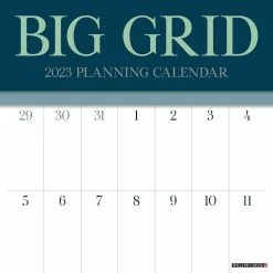 Brand new โ 2023 Big Grid Jewel Wall Calendar by Willow Creek Press ๐ฏ