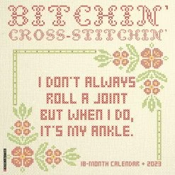 Hot Sale 👏 2023 Bitchin' Cross-Stitchin' Wall Calendar by Willow Creek Press 😉