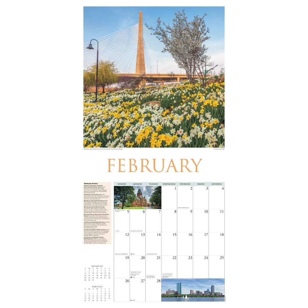 Cheap 🎁 2023 Boston Wall Calendar by Willow Creek Press 💯 3 Cheap 🎁 2023 Boston Wall Calendar by Willow Creek Press 💯 - Image 3