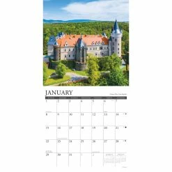 Flash Sale 😀 2023 Castles Wall Calendar by Willow Creek Press 😉 -Cheap Willow Creek Press Store D670008S 3