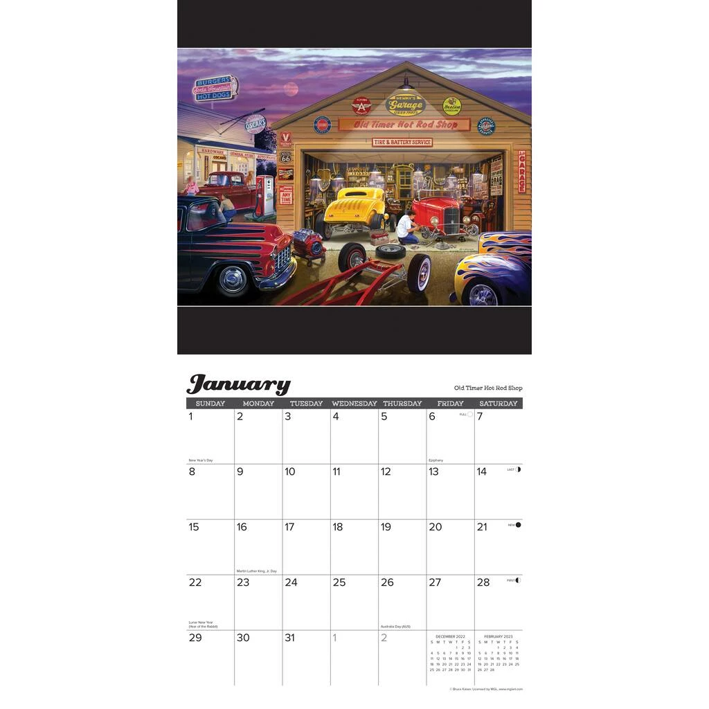 Cheap 🎉 2023 Classic Cruisin' & Chrome Wall Calendar by Willow Creek Press ✨ 3 Cheap 🎉 2023 Classic Cruisin' & Chrome Wall Calendar by Willow Creek Press ✨ - Image 3