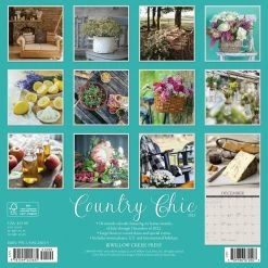 Brand new 🎉 2023 Country Chic Wall Calendar by Willow Creek Press ✔️ -Cheap Willow Creek Press Store D670043S 2
