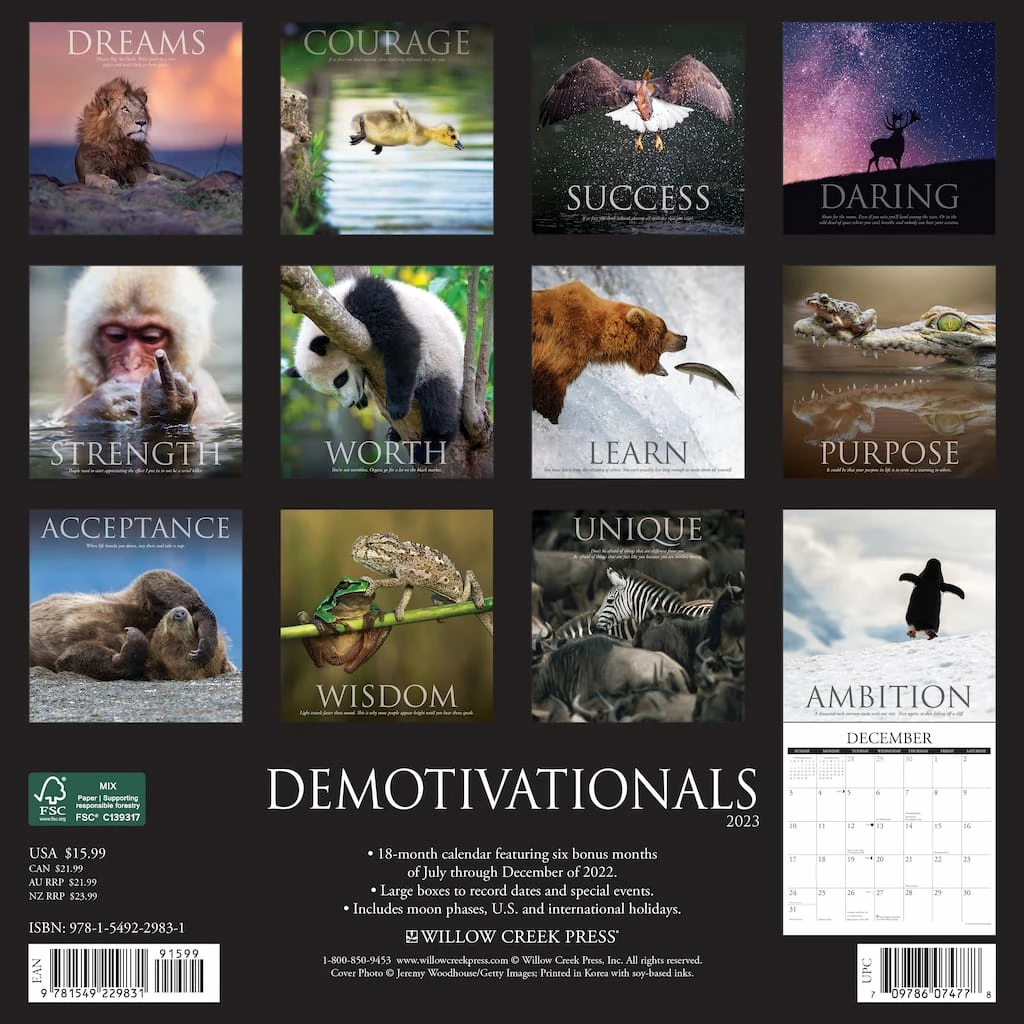 Top 10 β¨ 2023 Demotivationals Wall Calendar by Willow Creek Press π 2 Top 10 β¨ 2023 Demotivationals Wall Calendar by Willow Creek Press π - Image 2
