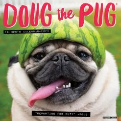 Flash Sale 🛒 2023 Doug the Pug Wall Calendar by Willow Creek Press ✨
