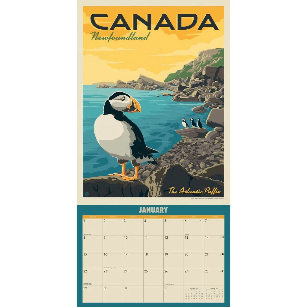 Brand new ๐ 2023 Explore Canada Classic Travel Posters Wall Calendar by Willow Creek Press ๐ 3 Brand new ๐ 2023 Explore Canada Classic Travel Posters Wall Calendar by Willow Creek Press ๐ - Image 3