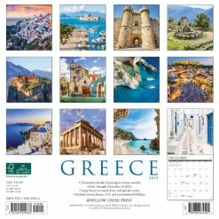 Discount 🔔 2023 Greece Wall Calendar by Willow Creek Press 👏 -Cheap Willow Creek Press Store D670095S 2