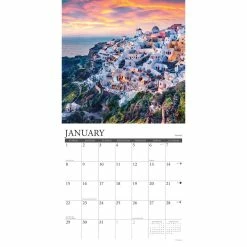 Discount 🔔 2023 Greece Wall Calendar by Willow Creek Press 👏 -Cheap Willow Creek Press Store D670095S 3