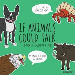 Brand new 💯 2023 If Animals Could Talk Wall Calendar by Willow Creek Press 🛒