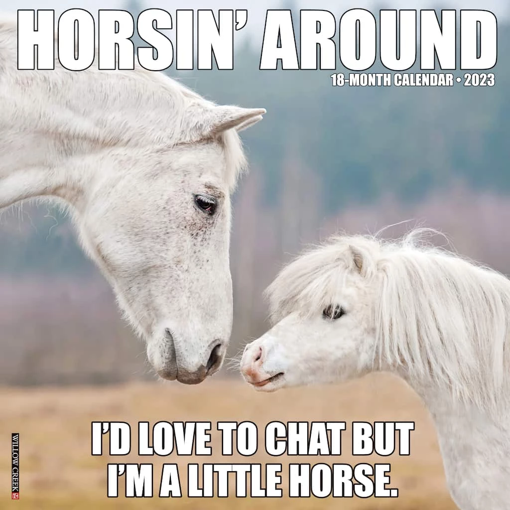 Flash Sale ๐ 2023 Horsin' Around Wall Calendar by Willow Creek Press โ 1 Flash Sale ๐ 2023 Horsin' Around Wall Calendar by Willow Creek Press โ