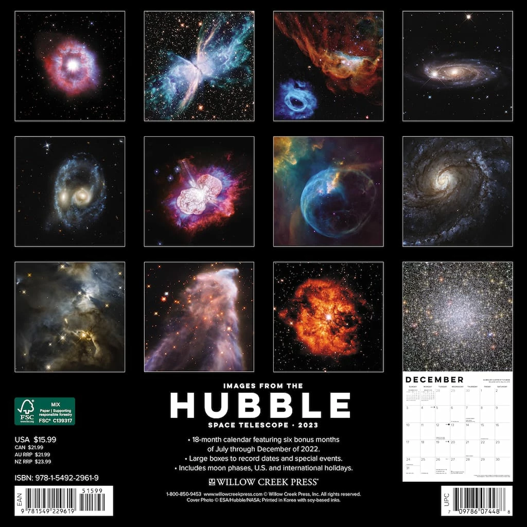 Hot Sale 💯 2023 Images from the Hubble Space Telescope Wall Calendar by Willow Creek Press 😉 2 Hot Sale 💯 2023 Images from the Hubble Space Telescope Wall Calendar by Willow Creek Press 😉 - Image 2