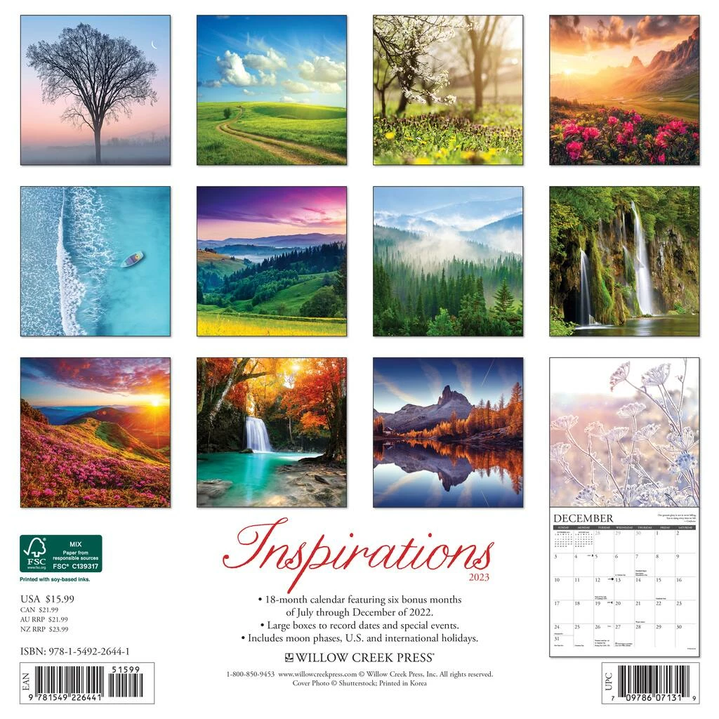 Best deal β¨ 2023 Inspirations Wall Calendar by Willow Creek Press π 2 Best deal β¨ 2023 Inspirations Wall Calendar by Willow Creek Press π - Image 2