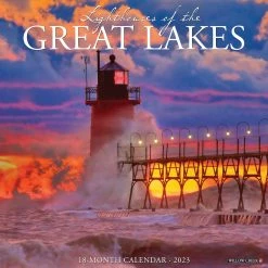Discount ❤️ 2023 Lighthouses of the Great Lakes Wall Calendar by Willow Creek Press ⭐