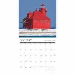 Discount ❤️ 2023 Lighthouses of the Great Lakes Wall Calendar by Willow Creek Press ⭐ -Cheap Willow Creek Press Store D670135S 3