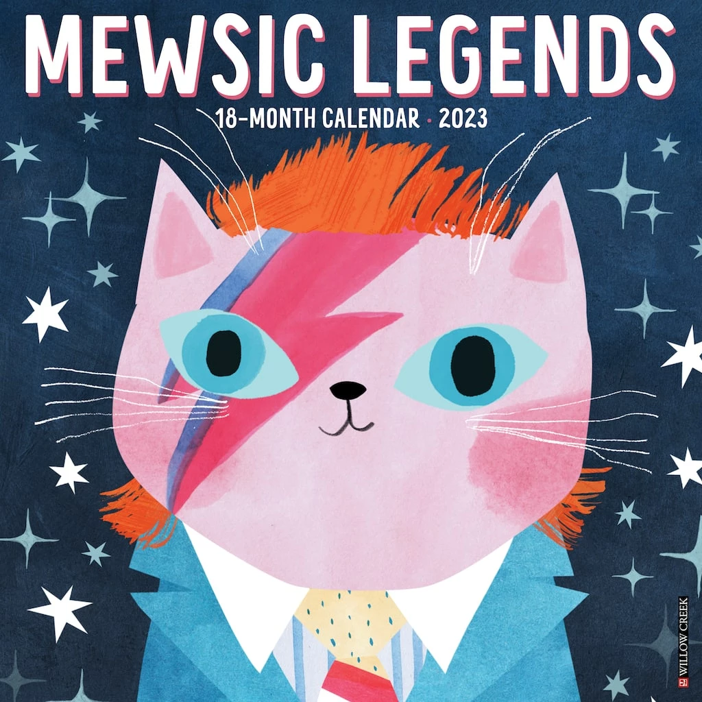 New ๐ 2023 Mewsic Legends Wall Calendar by Willow Creek Press ๐ 1 New ๐ 2023 Mewsic Legends Wall Calendar by Willow Creek Press ๐